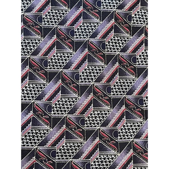 John Hill Executive Collection 100% Silk Men’s Neck Tie Made In Italy - Picture 9 of 9